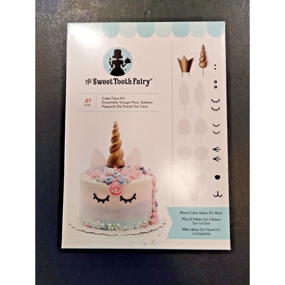 American Crafts, The Sweet Tooth Fairy Cake Face Kit, 21 Pieces, NEW